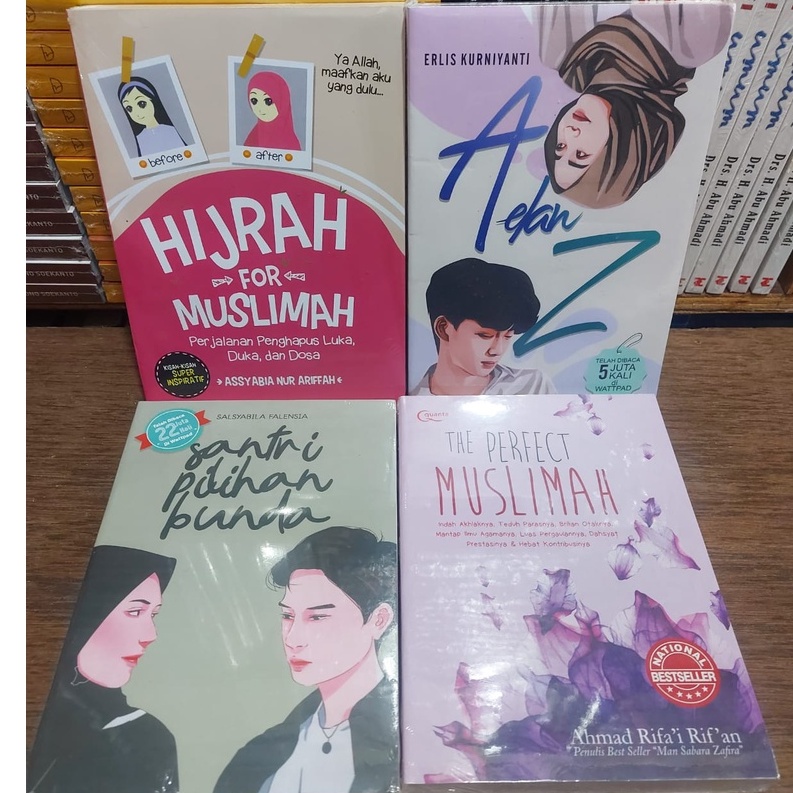 Jual Paket Novel Islami Motivasi A Dan Z Santri Pilihan Bunda Hijrah