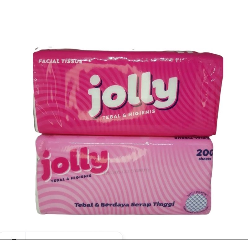 Jual PROMO TISU JOLLY 200 SHEETS TISSUE JOLLY 2 PLY 200 SHEETS NEW