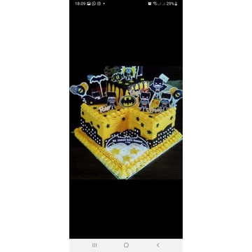 Jual KUE SUDUT BATMAN BIRTHDAY CAKE BATMAN KUE ULANG TAHUN KARAKTER