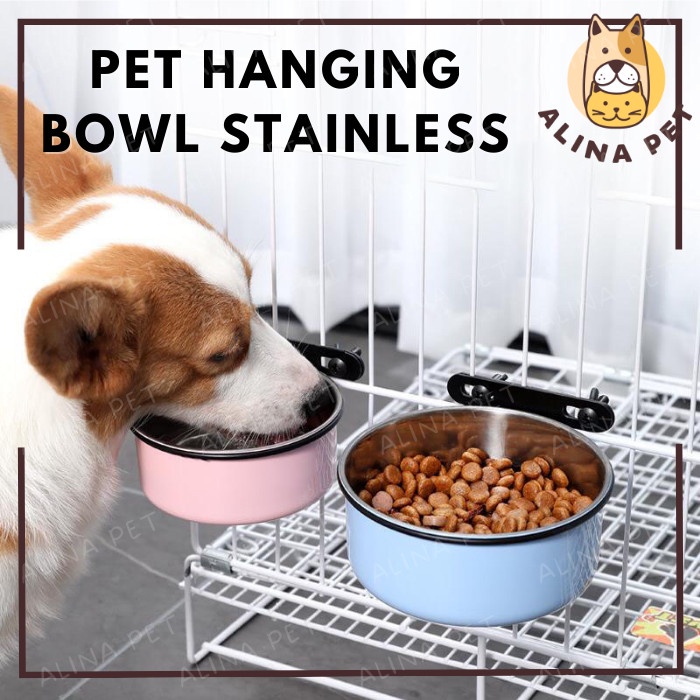 Jual Maeh Tempat Makan Kucing Gantung Stainless Tempat Makan Anjing