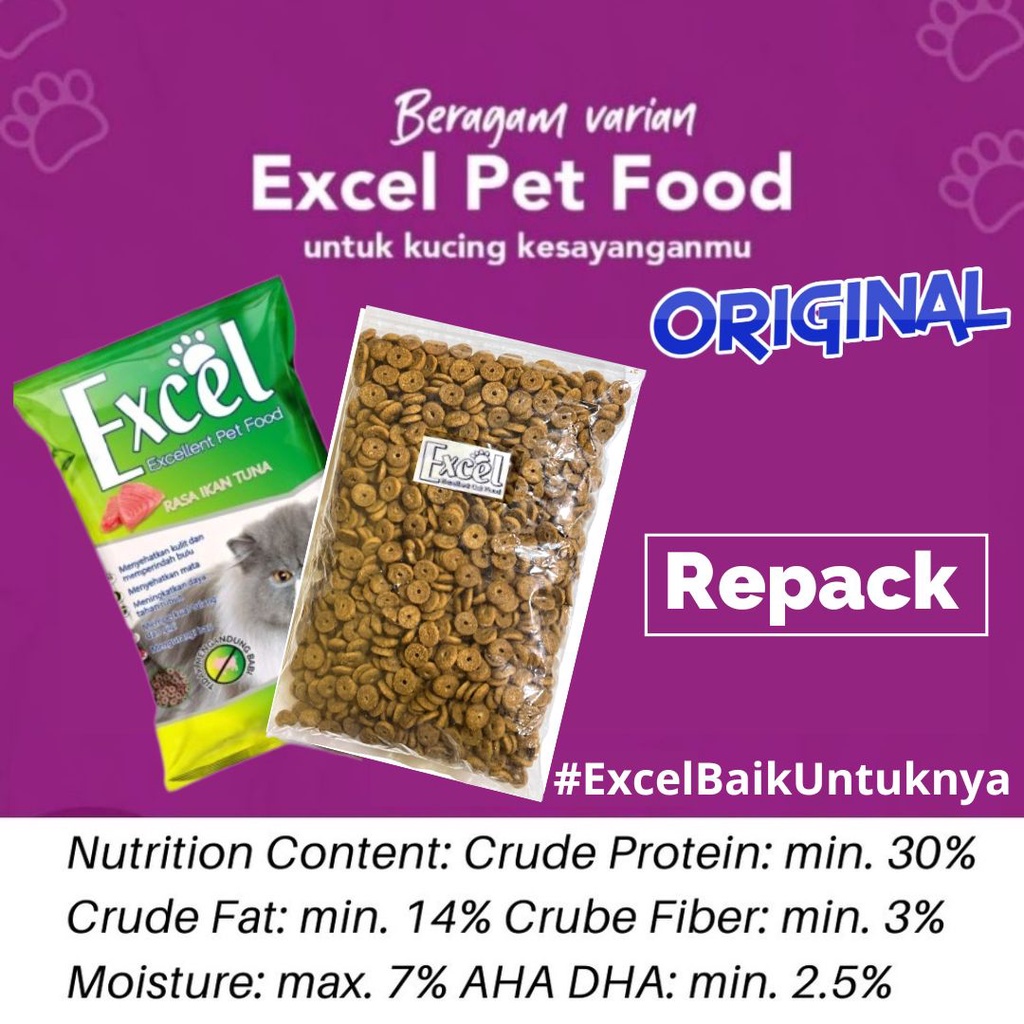 Jual Excel Pakan Kucing Excellent Cat Food Dry 400gram Makanan Kucing