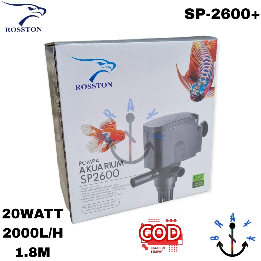 Jual Mesin Pompa Filter Aquarium Kolam Rosston Sp Low Watt