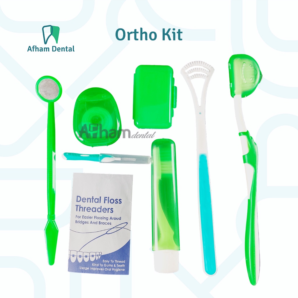 Jual ORTHO KIT ORTHODONTIC KIT DENTAL SIKAT GIGI BEHEL LENGKAP AFHAM