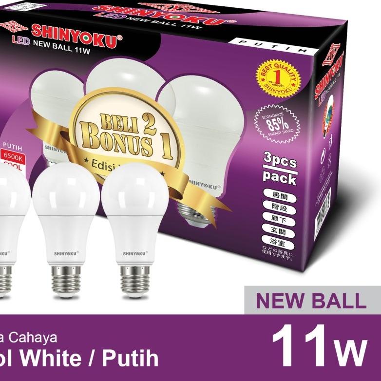 Jual Depan Lampu Led Shinyoku 11 Watt New Ball Beli 2 Bonus Gratis 1