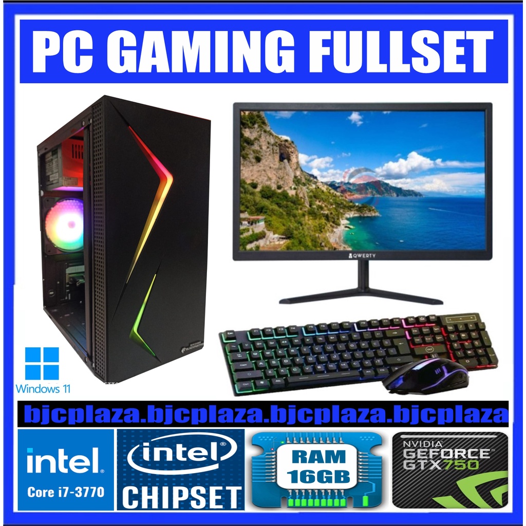 Jual PC GAMING CORE I7 3770 I5 3470 RAM 16GB VGA GTX 750