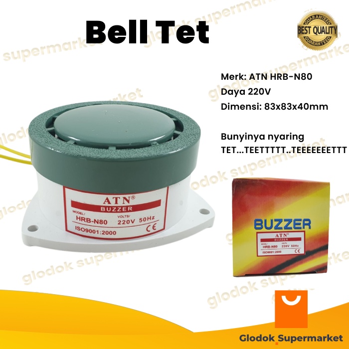 Jual Bel Tet Bell Listrik V Buzzer Hrb N Atn Alarm Sekolah Bel