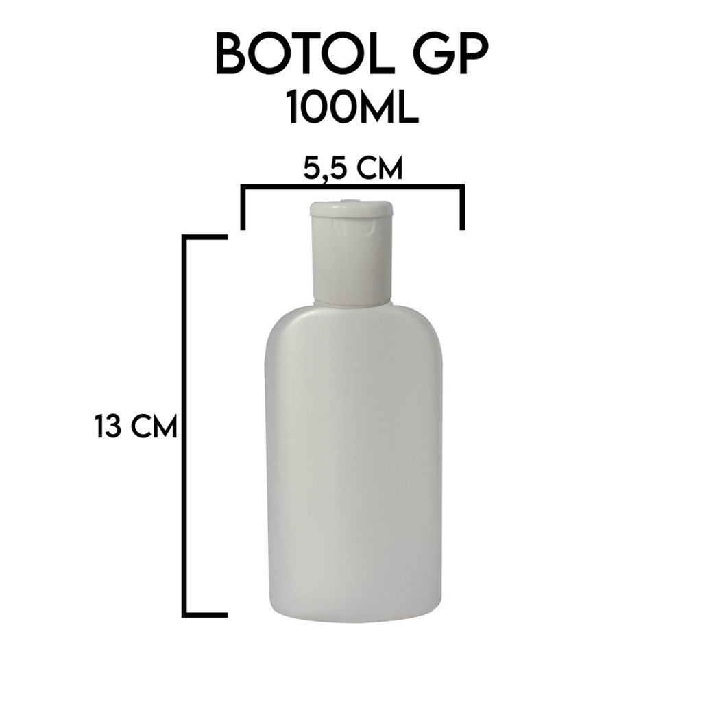 Jual BOTOL GP 100ML BOTOL DKS 100ML PUTIH NATURAL Shopee Indonesia