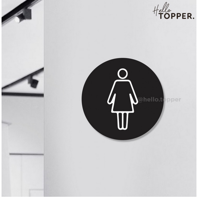 Jual Sign Icon Akrilik Signage Label Acrylic Papan Tanda Toilet