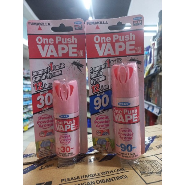 Jual Obat Nyamuk Fumakilla Vape One Push Varian Baru Sweet Powder 30