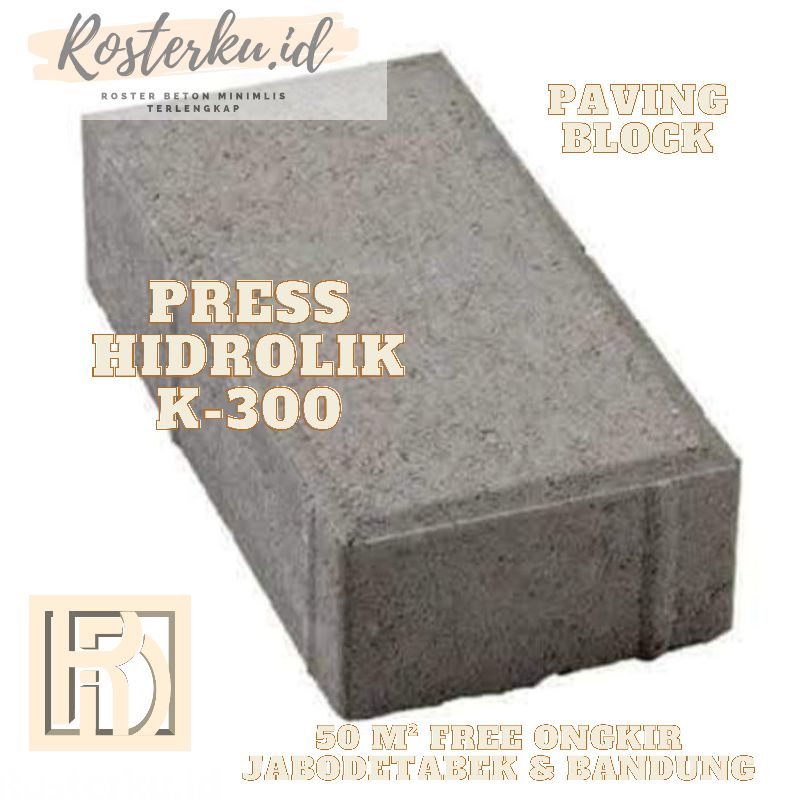 Jual Paving Block Bata Polos Press Hidrolik K 300 Shopee Indonesia