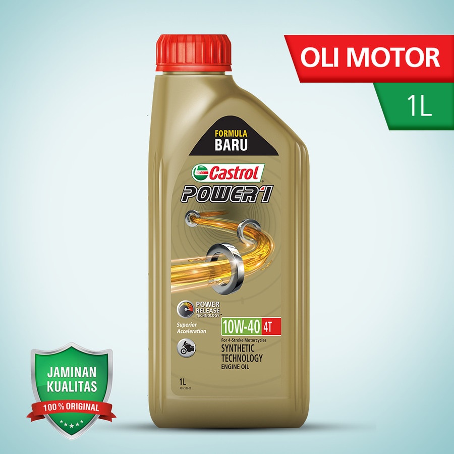 Jual Oli Mesin Motor Castrol Power T W Kemasan L Shopee Indonesia