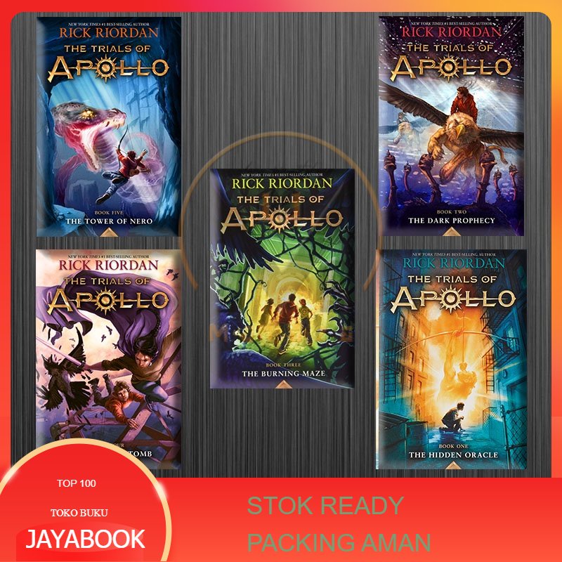 Jual Buku Trials Of Apollo Book Series Rick Riordan English