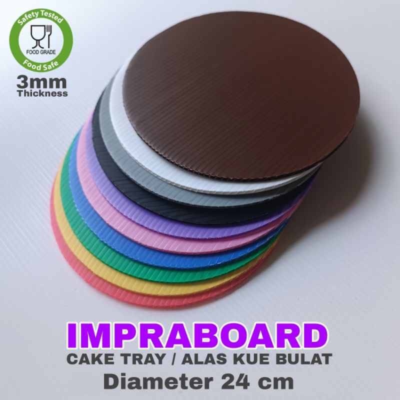 Jual Alas Kue Tart Bulat 24 Cm Tatakan Kue Cake Board 24cm Shopee