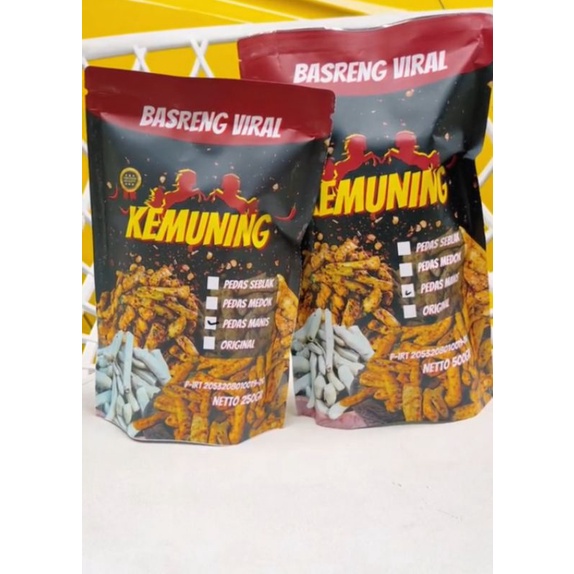 Jual Cemilan Basreng Viral Kemuning Bakso Goreng Pedas Daun Jeruk