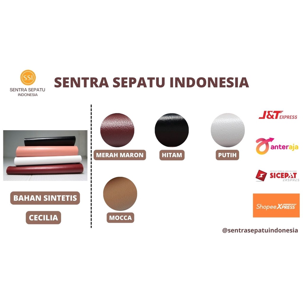 Jual Bahan Kulit Sintetis Imitasi Dan Elastis PU Meteran Untuk