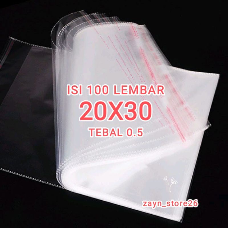 Jual Plastik Opp Baju Tebal Plastik Seal Lem X Isi