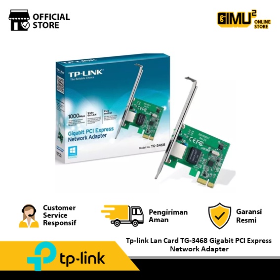 Jual Tp Link Lan Card TG 3468 Gigabit PCI Express Network Adapter