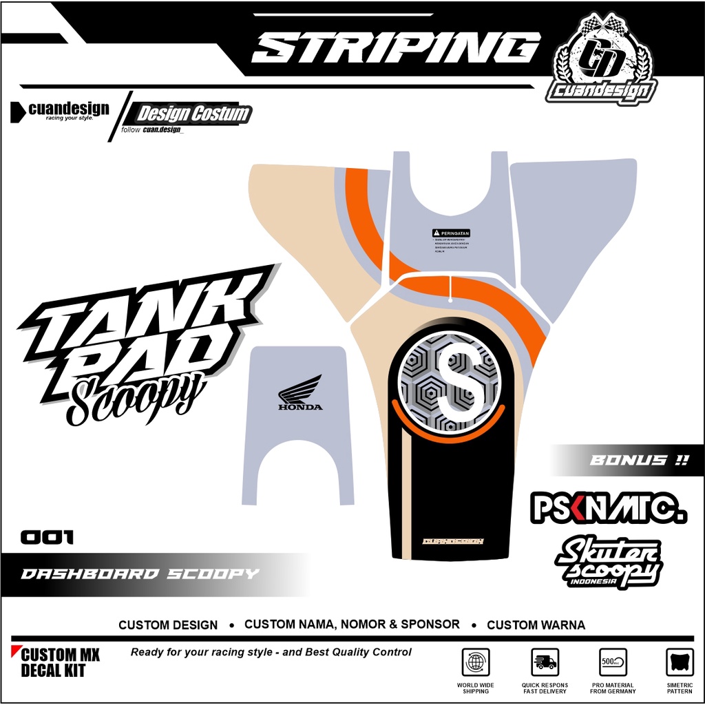 Jual Stiker Striping Pelindung Dashboard Thankpad Deckpad Motor