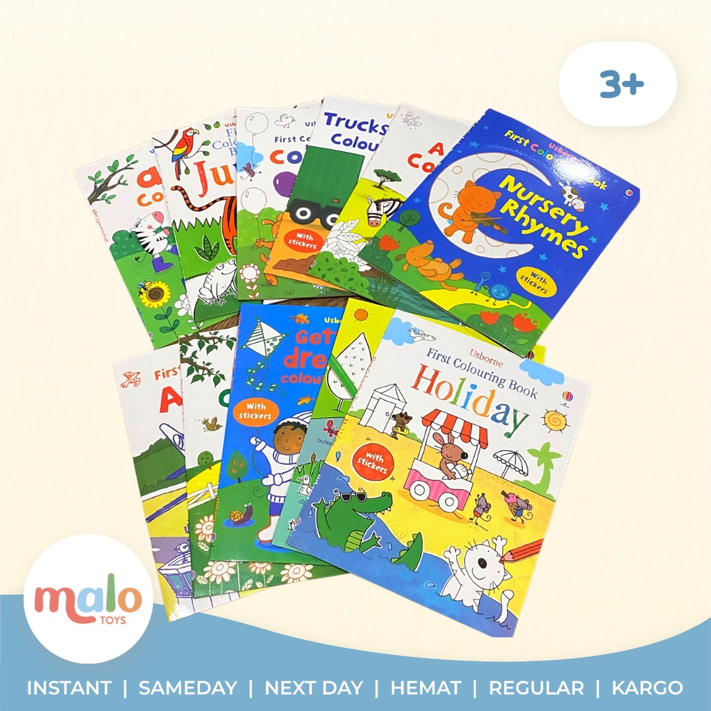 Jual Malotoys Usborne Coloring Book Colouring Books Edukasi Bacaan