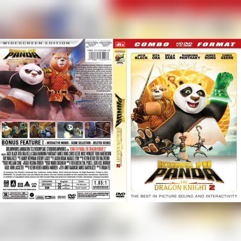 Jual Kaset Film Animasi KUNGFU PANDA THE DRAGON KNIGHT 2 2023 HD