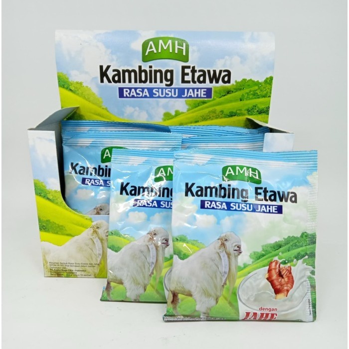 Jual Susu Kambing Etawa Rasa JAHE AMH 1 Box Isi 10 Sachet Shopee