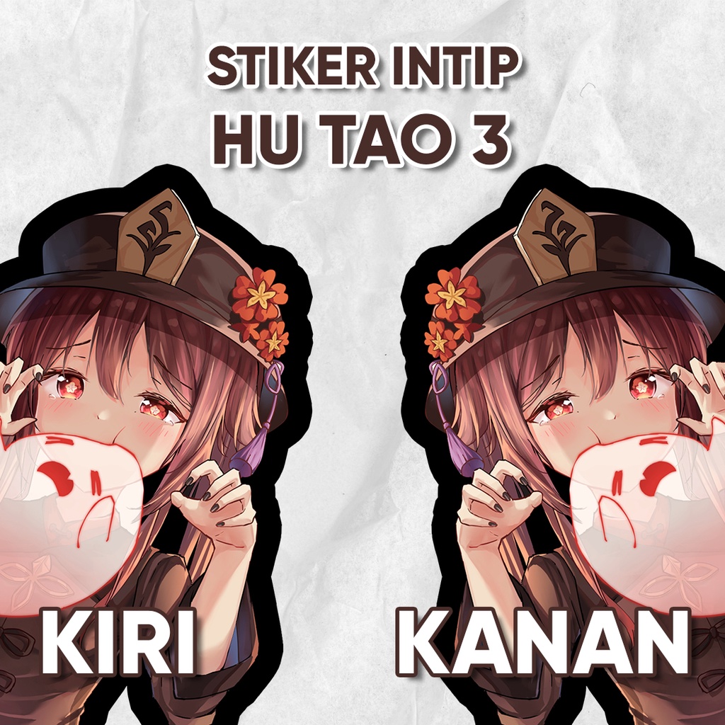 Jual Stiker Intip Samping Hu Tao Genshin Impact Sticker Anime