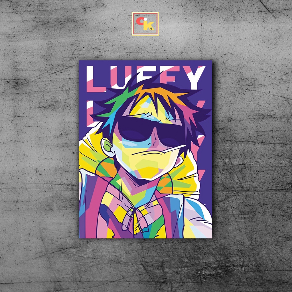 Jual Poster Kayu One Piece Hiasan Dinding Luffy Pajangan Kamar