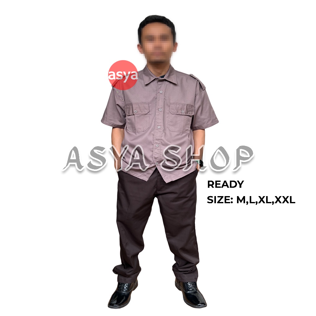 Jual Baju Seragam PDH Satpam Security Coklat Baru Stelan PDH Satpam