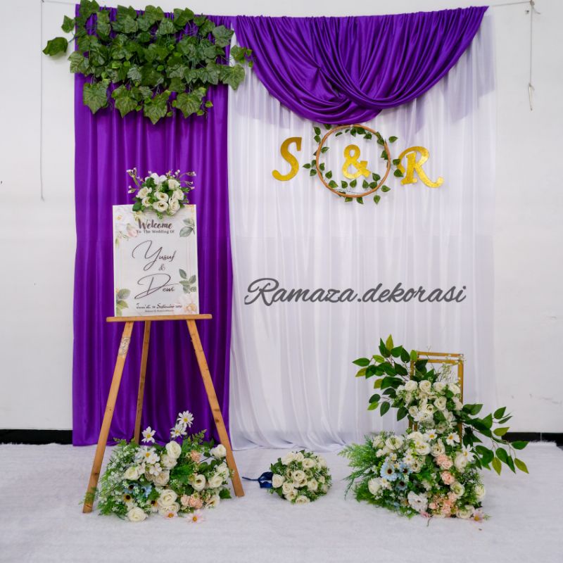 Jual Paket Backdrop Hemat Daun Anggur Pcs Variasi Sisi Layer