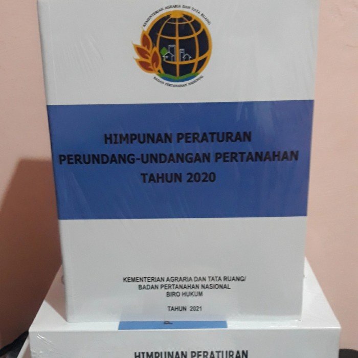 Jual Buku Himpunan Peraturan Perundang Undangan Pertanahan Tahun 2020