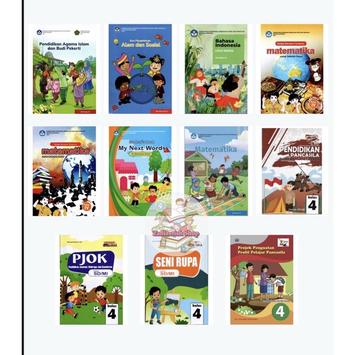 Jual Buku Paket Kelas 4 SD Kurikulum Merdeka Penggerak 2021 Diknas