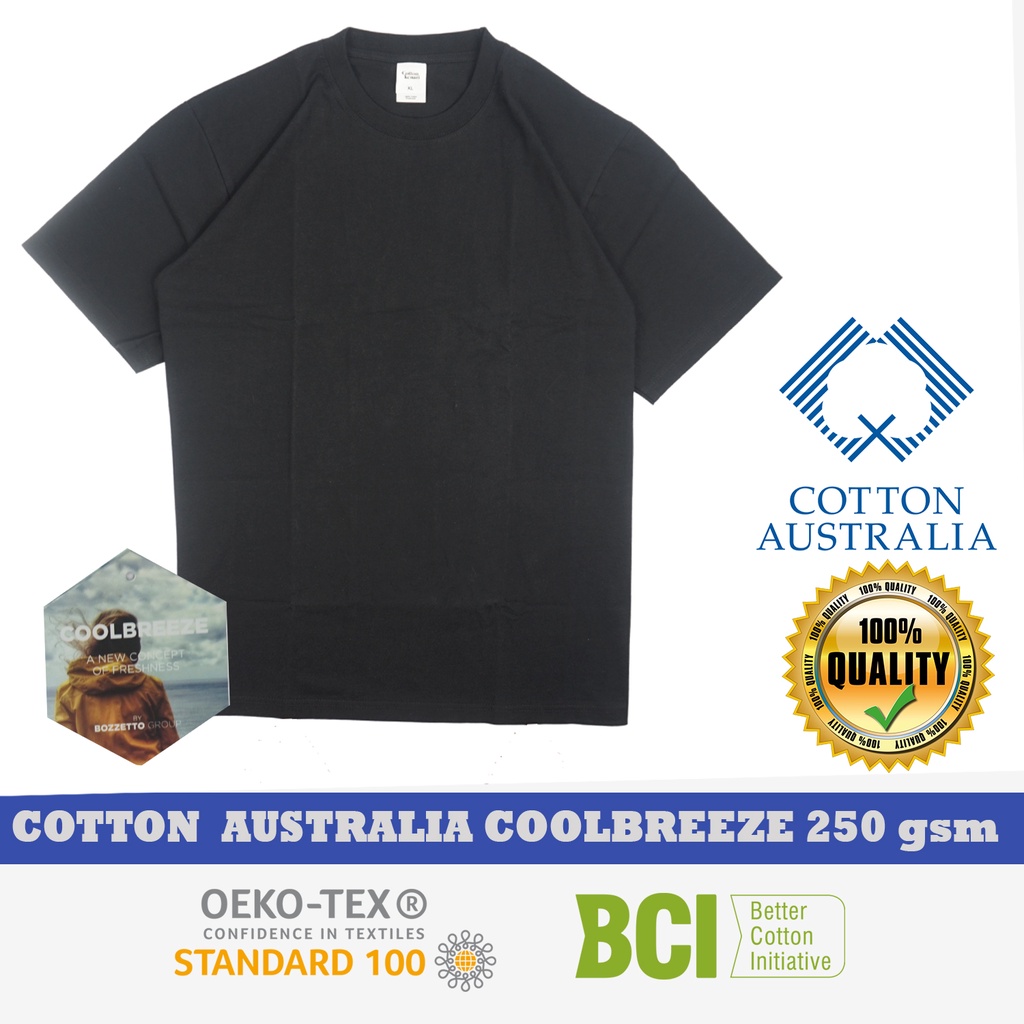 Jual Kaos Heavy Cotton S Black Cotton Australia Coolbreeze