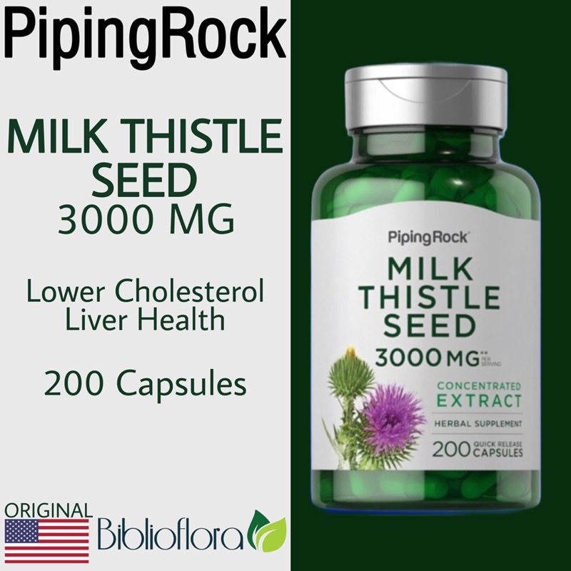 Jual Piping Rock Milk Thistle Seed Mg Capsules Liver Diabetes