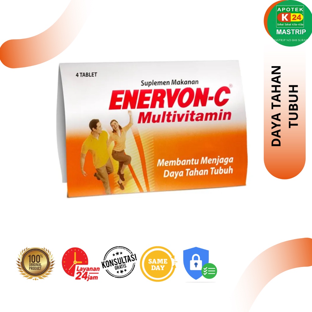 Jual Enervon C Tablet Strip Multivitamin Daya Tahan Tubuh Dewasa