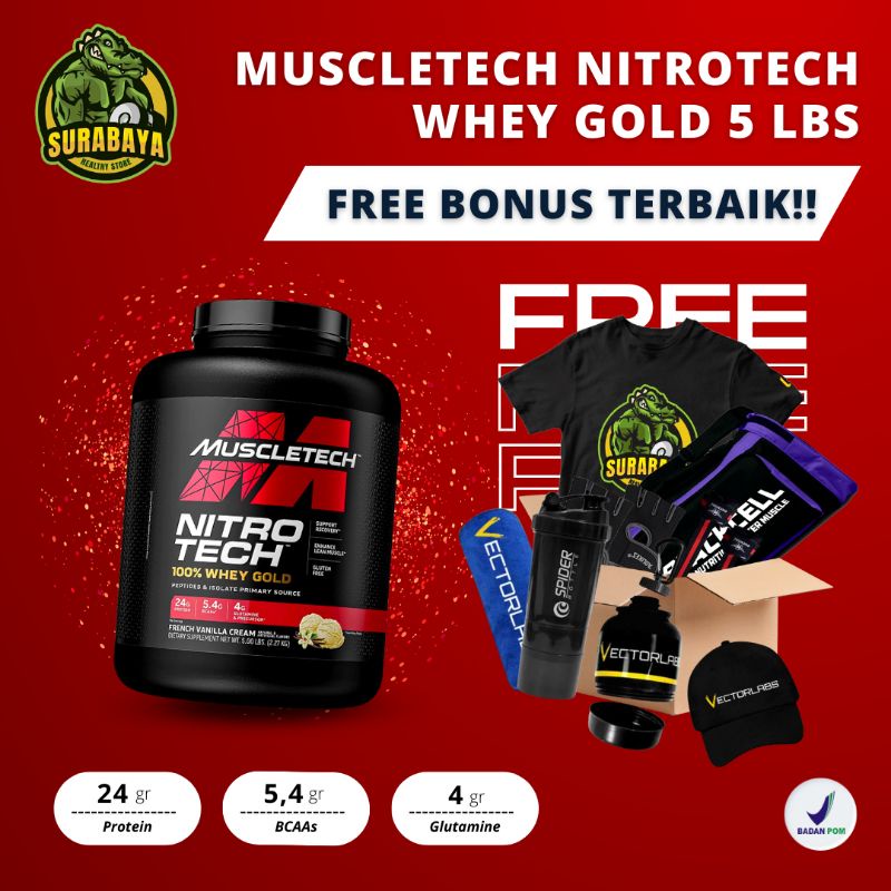 Jual Muscletech Nitrotech Whey Gold Lbs Bpom Nitro Tech Whey