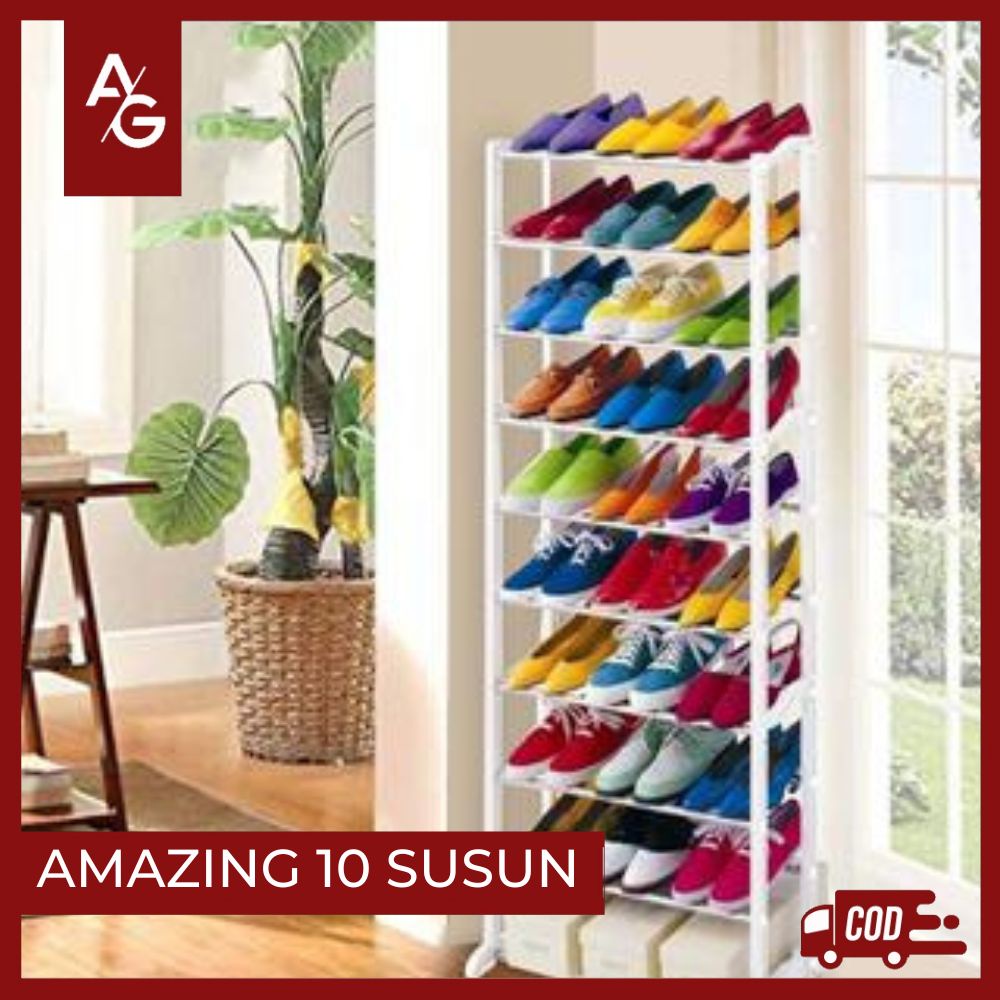 Jual Amazing Shoe Rack Susun Rak Hijab Rak Sepatu Cantik Dan