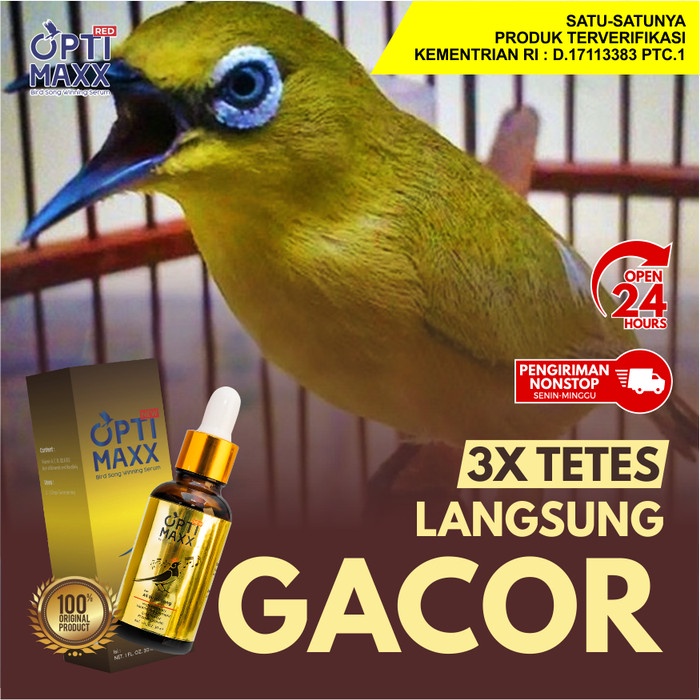 Jual Optimaxx Serum Vitamin Burung Khusus Untuk Suara Burung Lomba