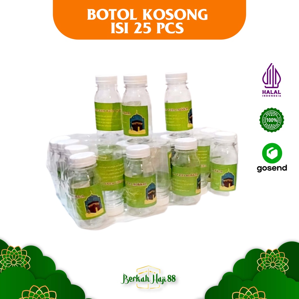 Jual Botol Kosong Ml Air Zamzam Pack Isi Shopee Indonesia