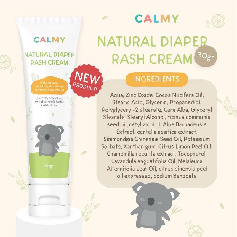 Jual Calmy Cream Ruam Popok Ruam Asi Natural Diaper Rash G Shopee