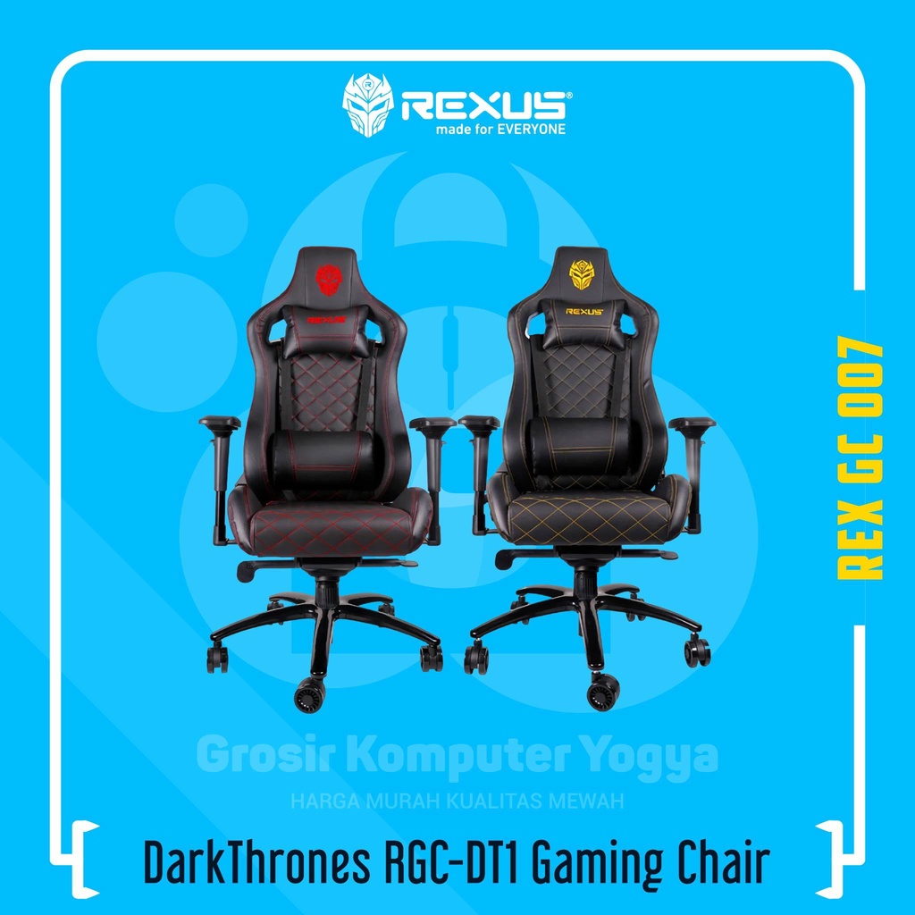 Jual Rexus DarkThrones RGC DT1 4D Armrest Luxurious Gaming Chair Kursi