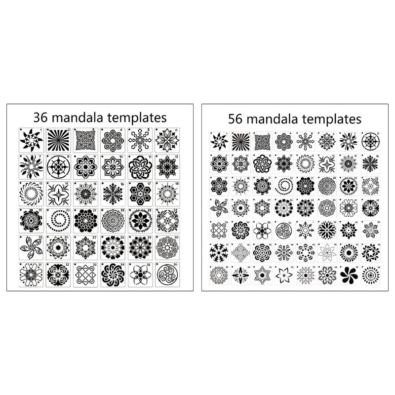 Jual Statistik Lukisan Mandala Dot Stensil Reusable Drawing Template