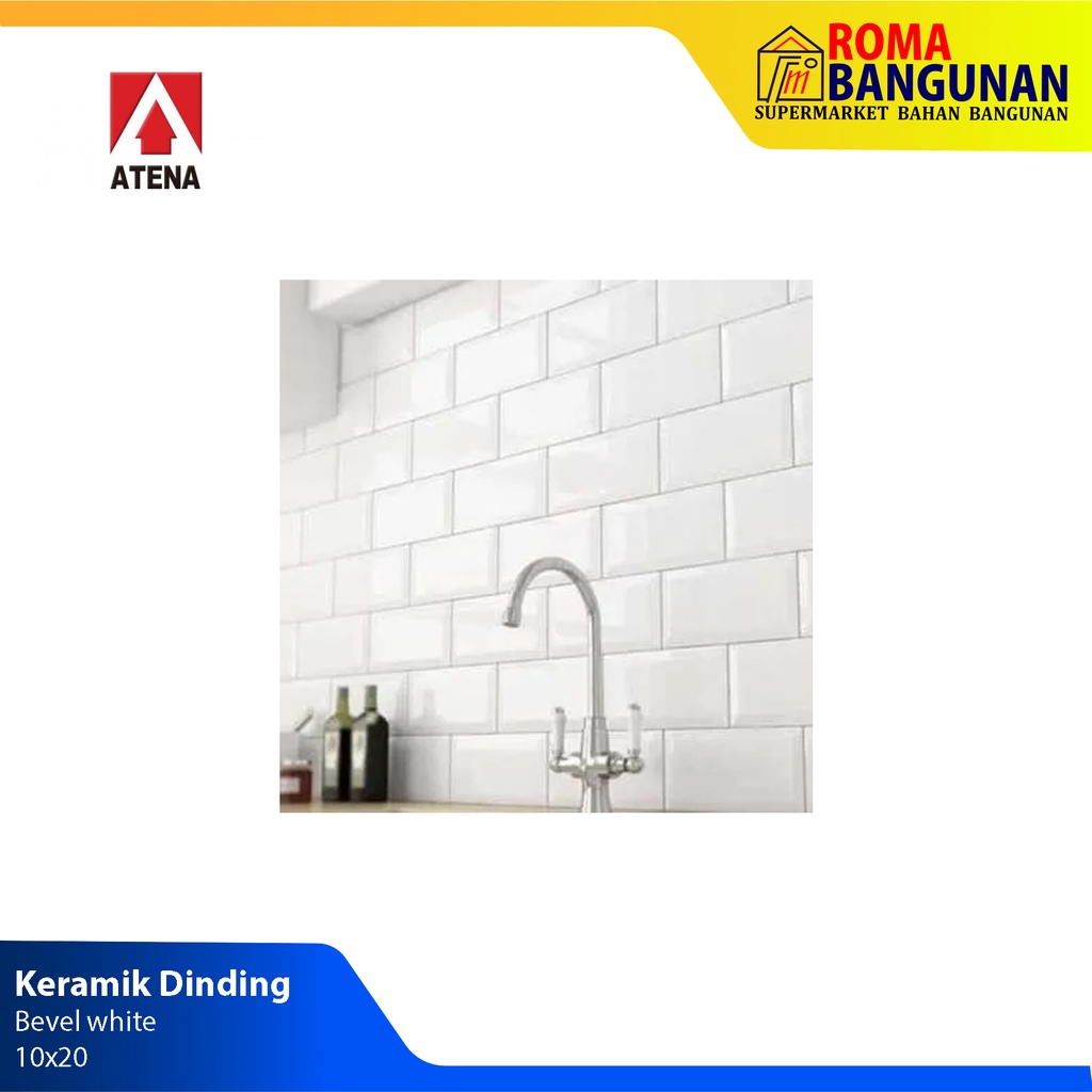 Jual Atena Keramik Dinding Dapur Keramik Kitchen Set Putih Glossy