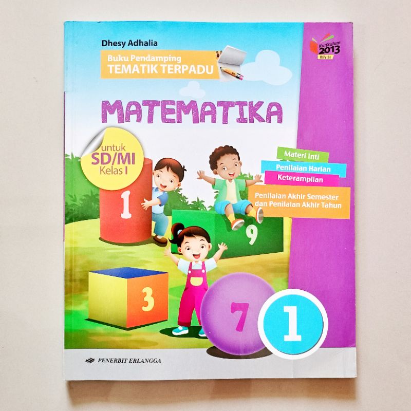 Jual BUKU PENDAMPING BUPING TEMATIK TERPADU MATEMATIKA KELAS 1 Erlangga