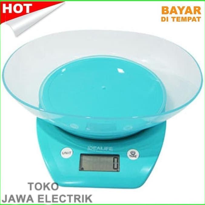 Jual IDEALIFE IL 210 Timbangan Dapur Digital Plus Mangkok Kapasitas 5KG