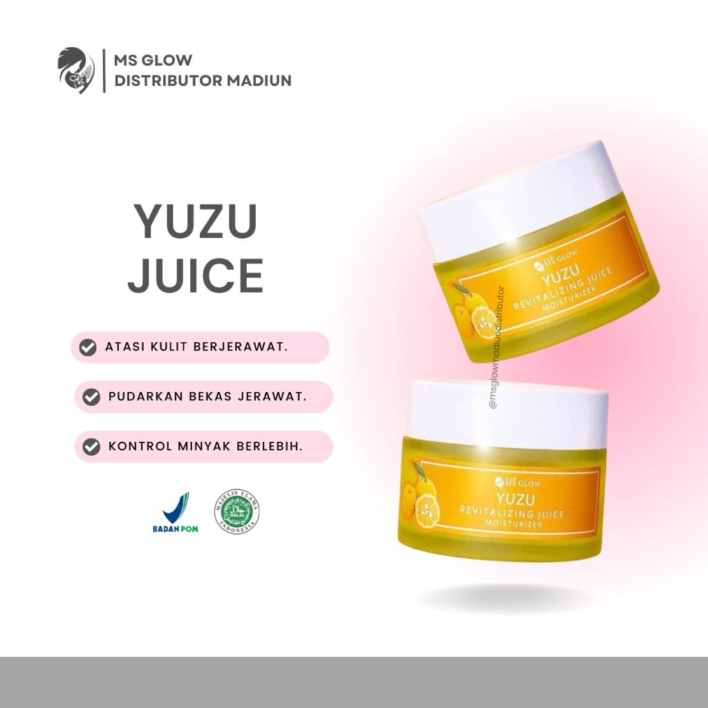 Jual Pelembab Ms Glow Moisturizer Yuzu Revitalizing Juice Free Gift