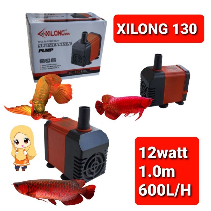 Jual Pompa Celup Air Aquarium Xilong XL 130 Power Head Mini Shopee