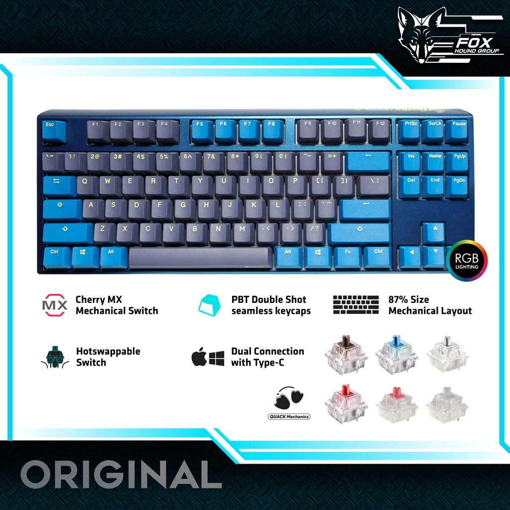 Jual Ducky One 3 Daybreak TKL Hotswap RGB Double Shot PBT QUACK