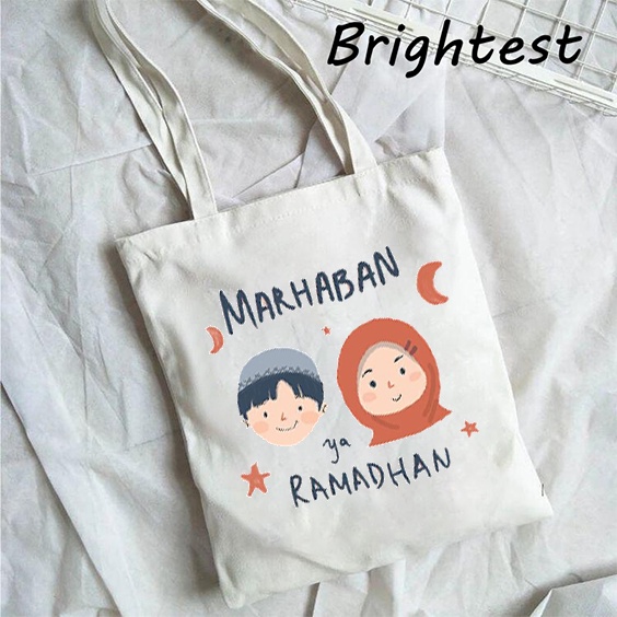 Jual Tote Bag Kanvas Murah Tote Bag Wanita Tote Bag Motif Lebaran