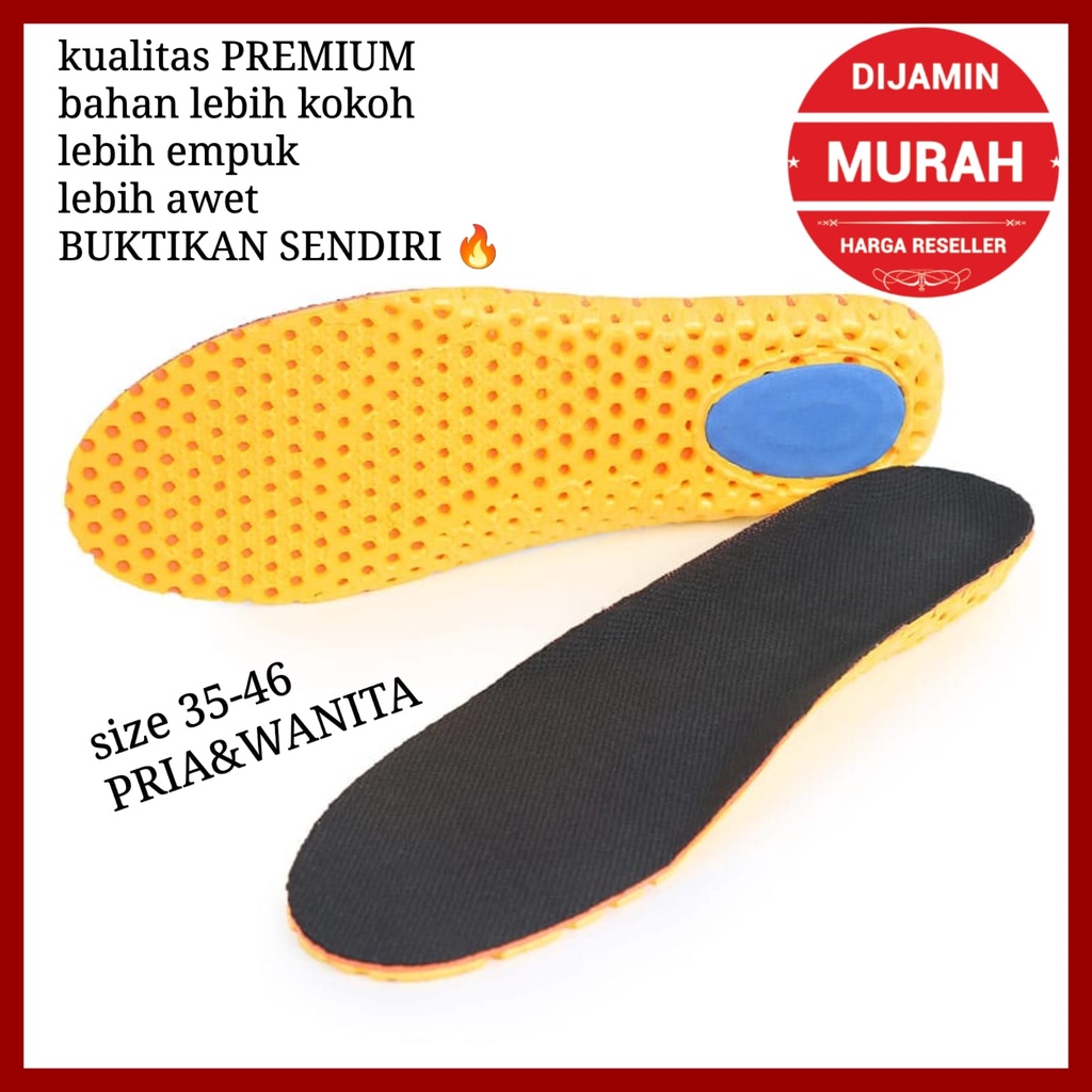 Jual INSOLE SEPATU PRIA DAN WANITA ALAS SEPATU EMPUK SOL SEPATU ANTI