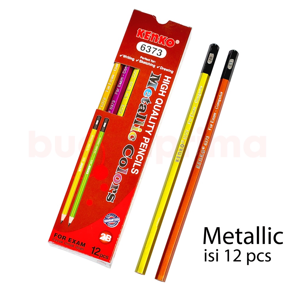 Jual Pensil Kenko B Isi Metallic Pensil Kayu Pencil Shopee